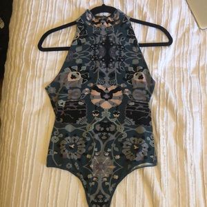 Free People patterned body suit!